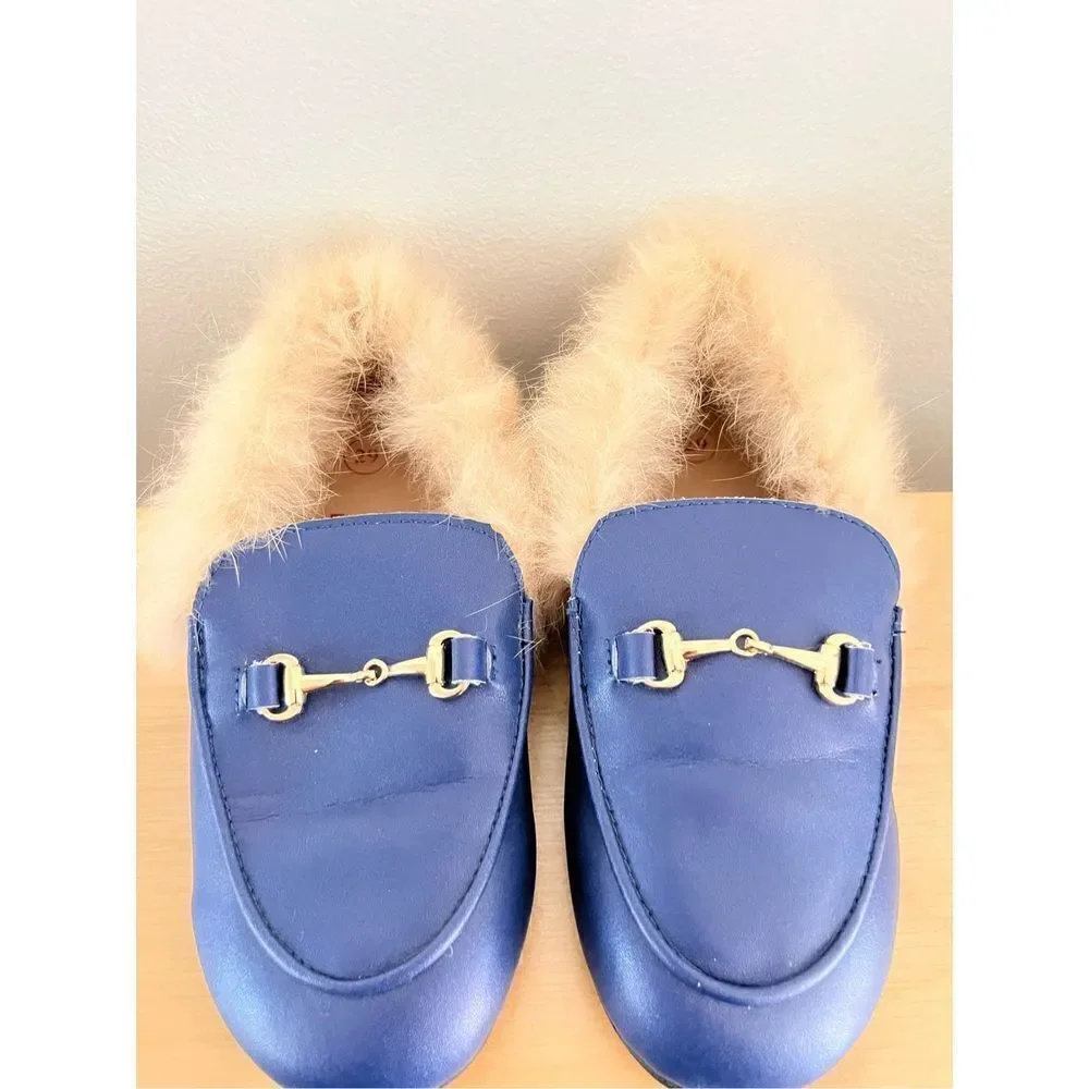 Little Legends Kids Slipper Loafer‎ with Fur girls shoes size 29 (11 US)